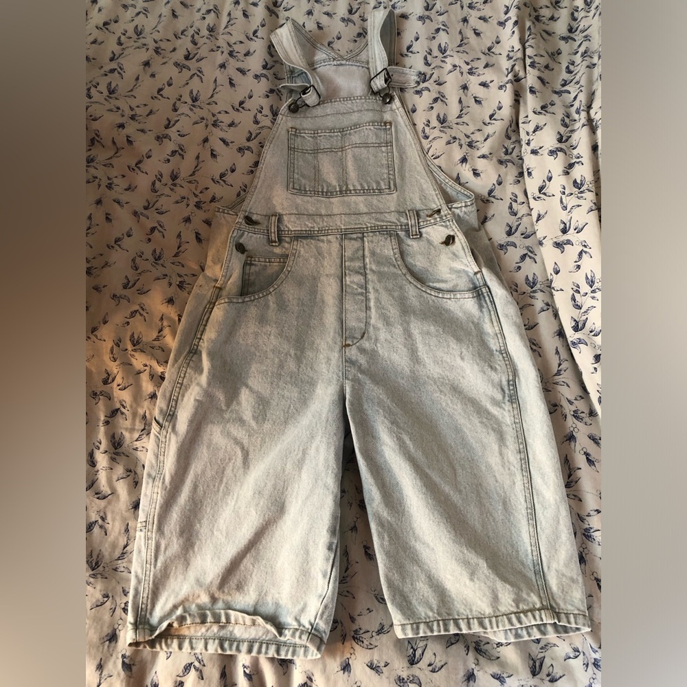 Light blue woman’s vintage overalls